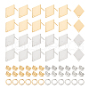 Unicraftale 40Pcs 201 Stainless Steel Stud Earring Findings STAS-UN0043-67-1