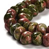 Natural Unakite Beads Strands G-G053-C06-01-4