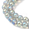 Transparent Electroplate Glass Beads Strands GLAA-T032-T4mm-C04-3