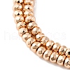 Electroplated Synthetic Non-Magnetic Hematite Beads Strands G-H020-D01-03RG-3