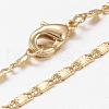 Brass Chain Necklaces MAK-L009-17-2