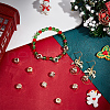 Beebeecraft 15Pcs 5 Colors Real 18K Gold Plated Brass Micro Pave Cubic Zirconia Multi-Strand Links ZIRC-BBC0002-90-4