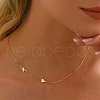 Minimalist 925 Sterling Silver Letter Heart Link Chain Necklaces for Women Vacation Party IG1020-3-2