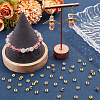 SUNNYCLUE 300Pcs Brass Rhinestone Spacer Beads RB-SC0004-83G-4