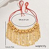 Vintage Brass Geometric Tassel Pendant Statement Bib Necklaces for Women Wedding Party JI8028-5
