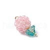 Glass Seed Beaded Pendants PALLOY-MZ00593-03-3