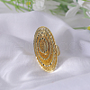 Geometric Hollow Brass Finger Rings for Women KJ9781-4