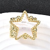 Brass Cuff Rings for Women RJEW-F183-02A-G-1