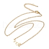 304 Stainless Steel Chemical Symbol Pendant Necklaces NJEW-Z073-03G-03-4