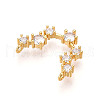 Brass Micro Pave Cubic Zirconia Pendants KK-N261-120I-G-2