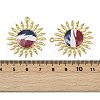 304 Stainless Steel Enamel Pendants STAS-L290-20B-G-3