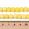 Frosted Opaque Glass Beads Strands GLAA-T032-P8mm-MBB16-4