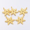 Christmas Snowflake Tibetan Style Alloy Pendants X-K094L011-1