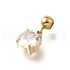 304 Stainless Steel Rhinestone Pendants STAS-H202-06G-2