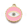 PVD Vacuum Plating 201 Stainless Steel Enamel Pendants STAS-J401-VC838-1