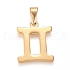304 Stainless Steel Pendants STAS-L210-06K-G-1