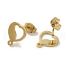 Ion Plating(IP) 304 Stainless Steel Stud Earring Findings STAS-I206-60G-2