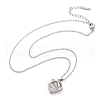 304 Stainless Steel Necklaces for Women NJEW-R015-04P-4
