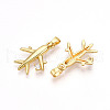Brass Micro Pave Cubic Zirconia Pendants KK-T070-80G-2