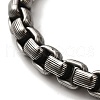 316 Surgical Stainless Steel Box Chain Bracelets BJEW-Q349-01AS-2