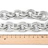 Unisex Thick Aluminum Double Link Chains Necklaces NJEW-V006-01P-3