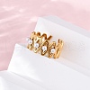 Stainless Steel Adjustable Cuff Rings for Women RJEW-B126-02G-3