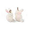 Floking Resin Pendants CRES-D306-07G-3