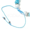 Natural Gemstone Braided Bead Bracelets BJEW-JB09855-4