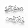 Silver Color Plated Alloy Cabochons PALLOY-WH0068-08S-L-1