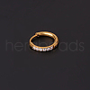 316 Stainless Steel Micro Pave Clear Cubic Zirconia Hoop Cartilage Earrings WG9FB89-07-1