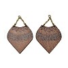 Poplar Wood Pendants FIND-Z049-10B-AB-1