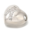 Rack Plating Brass Micro Pave Cubic Zirconia Pendants KK-I722-04P-K-2