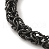 316 Surgical Stainless Steel Byzantine Chain Bracelets BJEW-Q349-14B-2