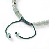 Natural Green Aventurine Braided Bead Bracelets BJEW-O175-C01-3