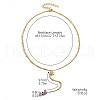 Heart Zinc Alloy & Natural Amethyst Chip Pendant Y Long Necklaces for Women FS-WGB8FC7-02-2