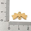 Ion Plating(IP) 304 Stainless Steel Bowknot Links Connector Charms STAS-N103-97G-3