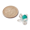 Imitation Jade Glass Bead Pendants PALLOY-JF02378-3