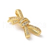 Brass Micro Pave Clear Cubic Zirconia Pendants KK-A236-12G-2