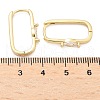 Rectangle Brass Micro Pave Clear Cubic Zirconia Hoop Earrings EJEW-Z102-23G-5