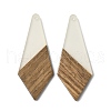 Luminous Glow in the Dark Wood & Resin Pendant WOOD-H104-02-2