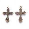 Tibetan Style Crucifix Pendants X-MLF11118Y-NF-1
