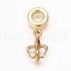 304 Stainless Steel European Dangle Charms OPDL-K001-08AG-4