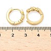Heart Brass Micro Pave Clear Cubic Zirconia Hoop Earrings EJEW-Z102-26G-5