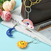 PVC Plastic Pendant Keychain KEYC-YW0001-11-6