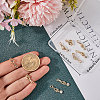 Beebeecraft 10Pcs Brass Pave Clear Cubic Zirconia Hook and S-Hook Clasps KK-BBC0012-47-3