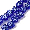 Handmade Millefiori Lampwork Beads Strands LAMP-G164-03B-1