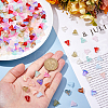 300Pcs 10 Colors Spray Painted Transparent Glass Beads GLAA-HS0001-04-3