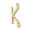 Rack Plating Brass Connector Charms KK-P245-07G-K-1