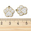 201 Stainless Steel Rhinestone Pendants STAS-V005-05G-02-3