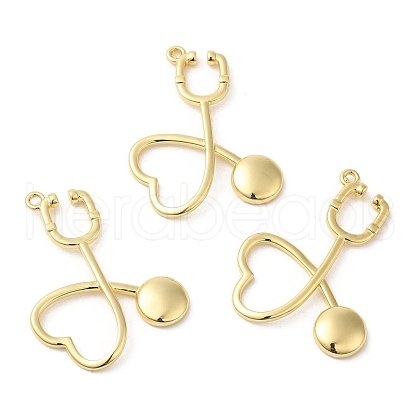 Eco-Friendly Rack Plating Brass Pendants KK-A184-01G-1